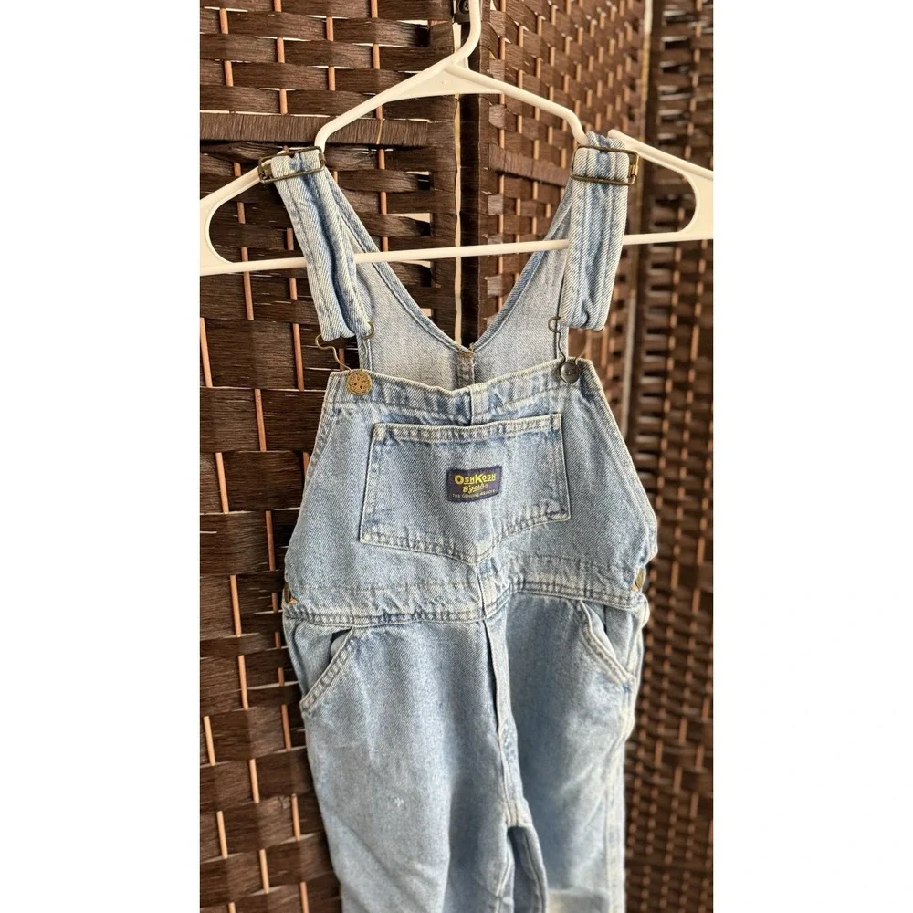 Vintage OshKosh B'Gosh Distressed Denim Overalls - Picture 2 of 9